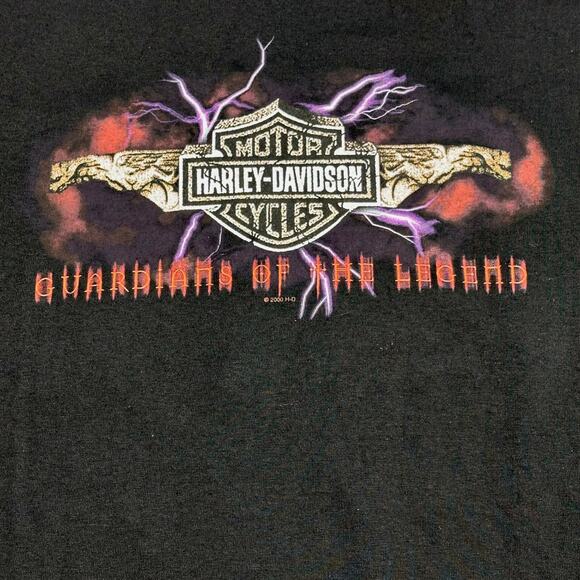 NWT Vintage Y2K Harley-Davidson Guardians of the Legend Tee Shirt Hollywood CA L - Picture 8 of 8